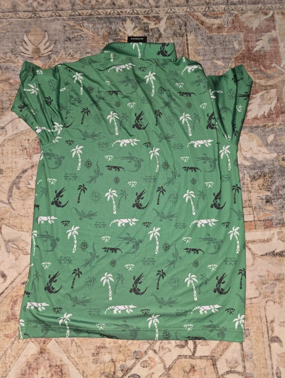 Waggle Bayou Print Golf Polo - Picture 4 of 4